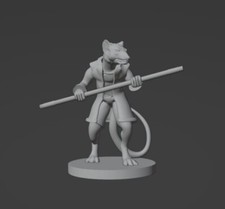 Rat Folk Monk Master Monster Manual 28mm Scale DND D D Tabletop Mini