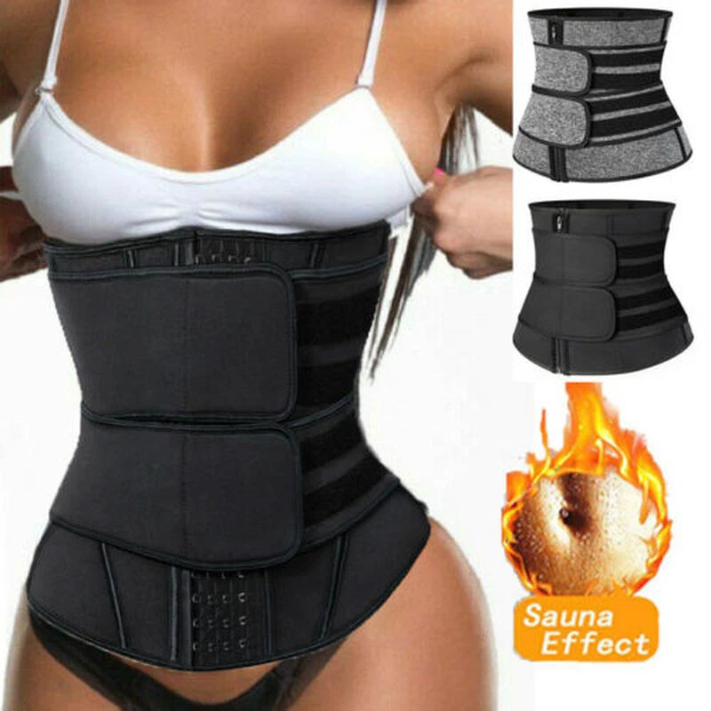 Black Waist Trainer Body Shaper Long Torso Corset Shapewear Women