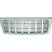 KüHlergrill Passend FüR Grand Chrysler Cherokee Baujahr 04-05 Chrom/Schwarz