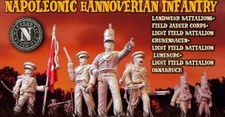 Napoleonic Hanoverian  Infantry - 3D printed Figures