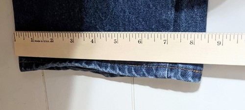 Vintage Rustler Jeans Mens 38x32 Blue Relaxed Straight American Dark Wash Denim - Picture 8 of 8