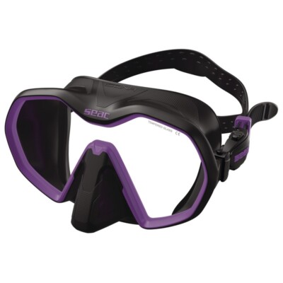 SEAC SUB ICONA FLIEDER/SCHWARZE MASKE TAUCHEN/SCHNORCHELN/FREITAUCHEN