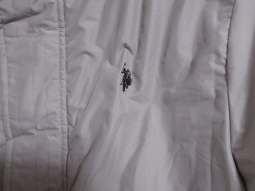 Men's U.S. Polo Assn Hooded Parka Winter Coat Light Gray Size Medium - Picture 4 of 12