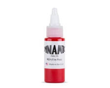DYNAMIC FIRE RED 1-oz Tattoo Ink Brite Vibrant & Dark Color Supply 
