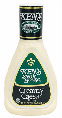 Ken's Steak House Creamy Caesar Salad Dressing 16 oz Kens