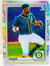 Robert Puason 2020 Bowman Chrome Mojo Refractor Prospect Card #BCP-173 Athletics