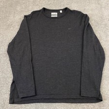 LACOSTE Sweater Mens Size 7 US 2XL Charcoal Gray 100 Wool Pullover Jumper