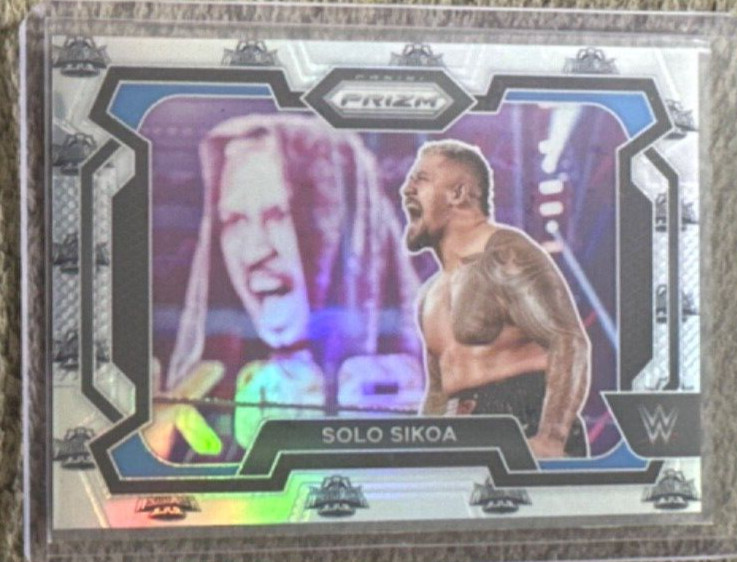 2024 WWE Panini Prizm SOLO SIKOA Wrestlemania #18/40 Wrestling Card #49