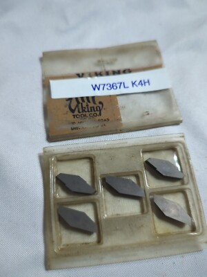Htf. Qty.5 Kennametal Repack NOS W7367L Grade K4H Carbide Inserts (B2)