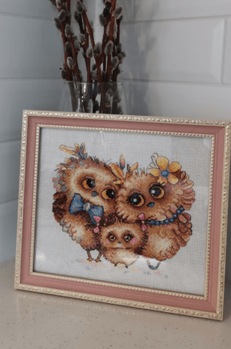 Bird Family SM-232 MP Studia Counted Cross-Stitch Kit - Picture 3 of 7