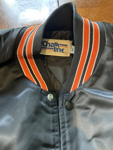 Giacca bomber vintage Baltimore Orioles taglia L cappotto baseball gesso anni 80 - Foto 7 di 14