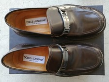 Dolce & Gabbana Brown Patent Leather Dress Shoes - size 8.
