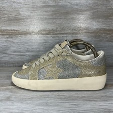 Vintage Havana Women s Kara Metallic Lace Up Silver Sneakers Size 5.5