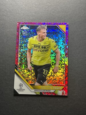 2021 Topps Chrome UCL Pink Mini-Diamond Refractor /175 Steffen Tigges Rookie RC