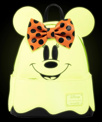 Disney Halloween Ghost Minnie Mickey Backpack Glow in the Dark NWT 88953-1.jpg main image 2