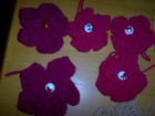 New, crochet buffalo plaid centers for hats or other craft items — photo 4
