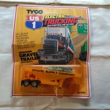 Tyco US1 Gravel Supply Co. Yellow Gravel Trailer, Electric Trucking, 3925