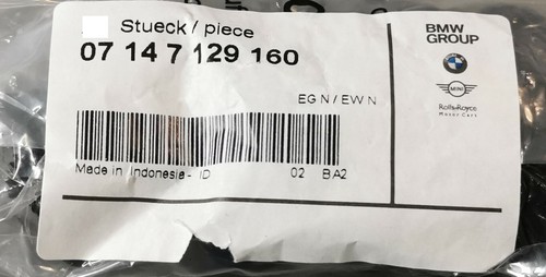 16x NEW GENUINE BMW E46 E60 E63 HEX HEAD SCREW WITH WASHER ST4,8X16MM 7129160 - Picture 2 of 9