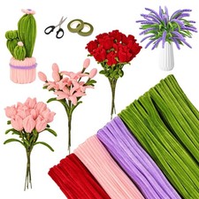 500pcs Pipe Cleaner Crafts, Bulk Pipe Cleaners in 4 Colors, Chenille Stems fo... 0.04 per gallon