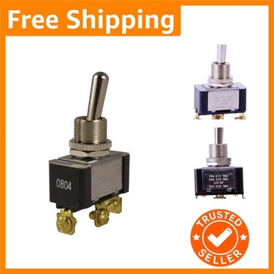 Heavy Duty SPDT Toggle Switch - 20A/125V AC, Screw Terminal for Reliable Power