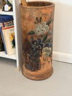 Antique Hand Painted Umbrella Stand/Cane Holder — photo 2