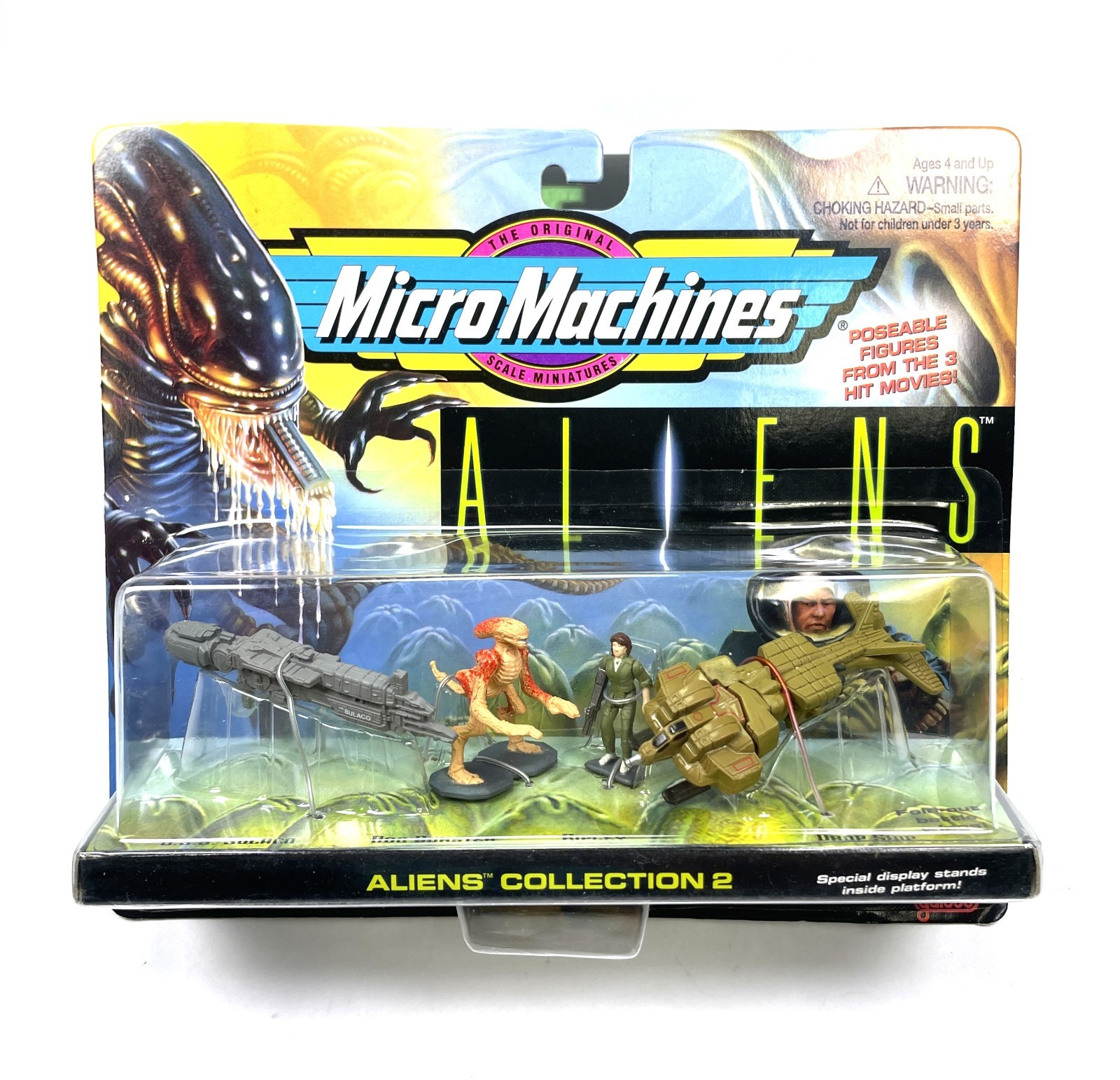 Aliens Collection 2 Vintage Micro Machines Figure Set 1996 Galoob New Sealed