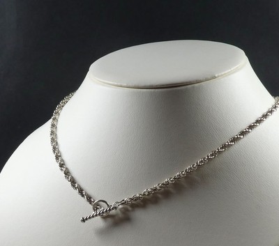 Mehrgliedrige Knebel Halskette Kette 925 Sterling Silber ausgefallener Stabverschluss