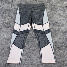 Zella Cropped Leggings Women's Medium Gray Athleisure Exercise Yoga Gym Workout