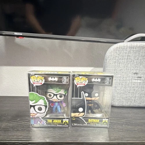 Funko Pop! DC Batman 85 Years The Joker #517 & Batman #518 Vinyl Figures Lot