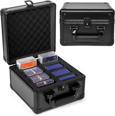 2 Row Slab Case Graded Card Storage Box, Holds 60+ Card Slabs, Fits PSA, CSG, BG