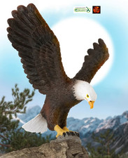 American Bald Eagle Bird Toy Model Figure by CollectA 88383 Cake Topper New