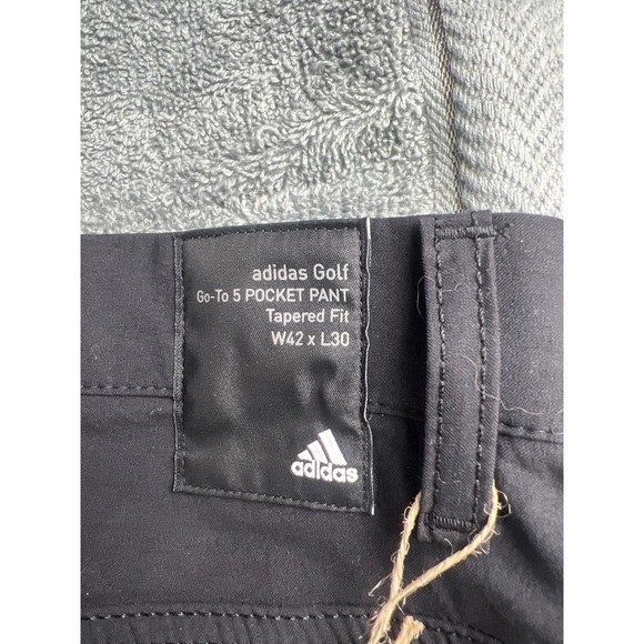 Adidas Primegreen Golf Pants Mens 42x30 Black Flat Front Athletic Fit thumbnail 11