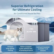 Nido de enfriamiento de hielo cama aire acondicionado casa perro gato pequeño verano para estaciones