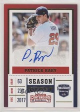 2017 Panini Elite Extra Edition USA Baseball Gold 53/100 Patrick Raby Auto 01wi