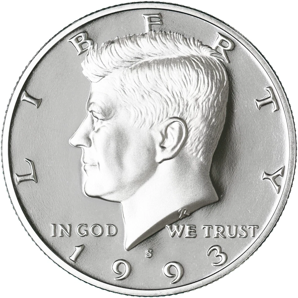 1993 S Proof Set Original Box & COA 5 Coins CN-Clad - Image 3 of 4