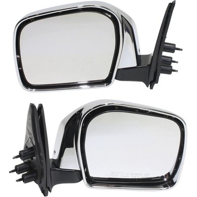 Side View Door Mirror Set Chrome Manual For 2001-2004 Toyota