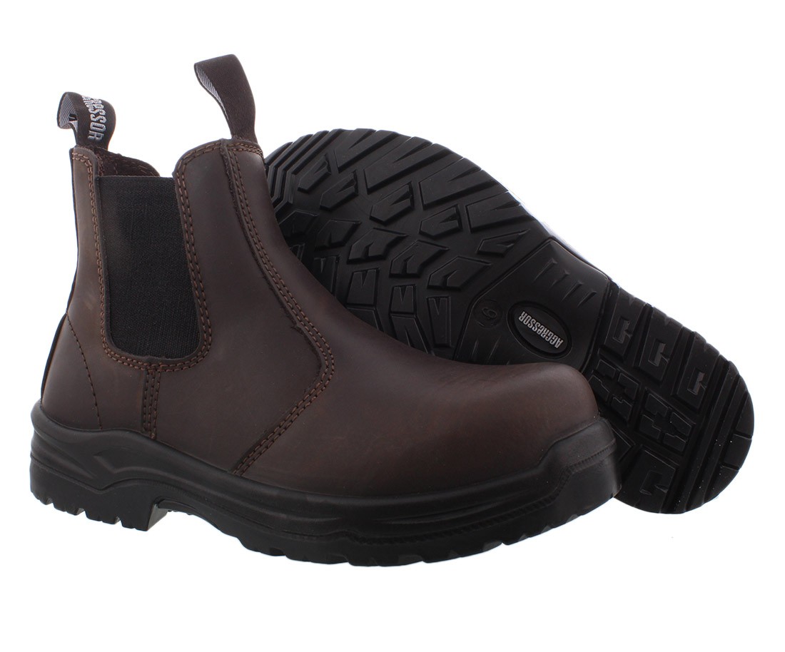 Aggressor Streamside Steel Toe Boots Womens Shoes Size 8, Color :Brown
