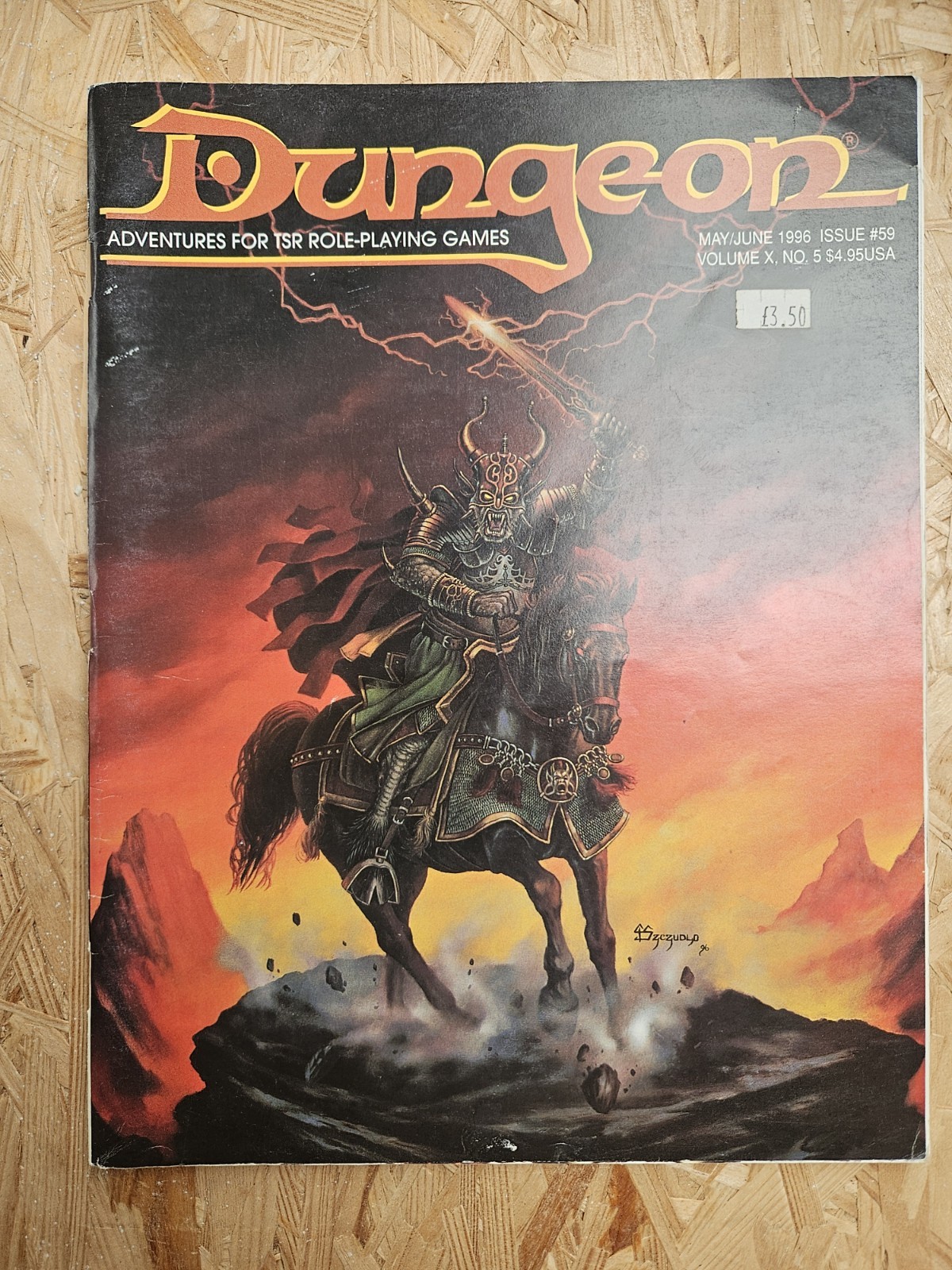 Dungeon Magazine Issue 59 May/June 1996 Adventures for TSR Role Playing Games