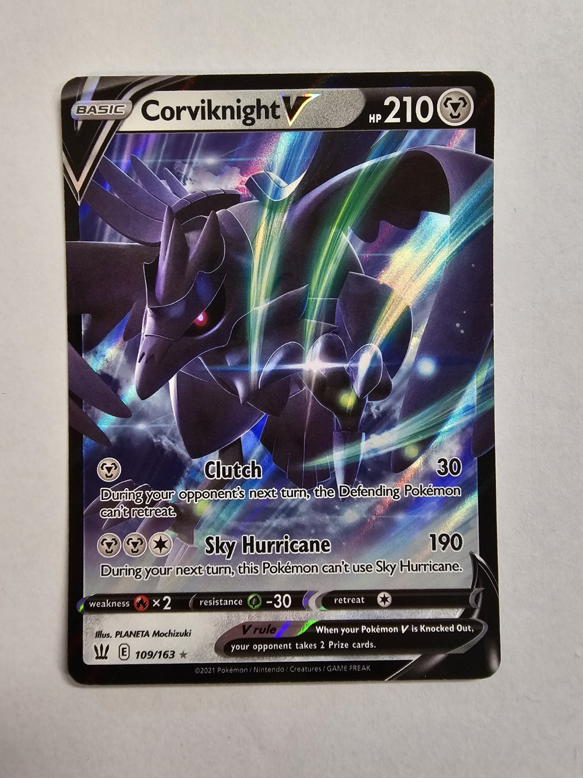 Corviknight V Pokemon Card 109/163 Battle Styles Near Mint