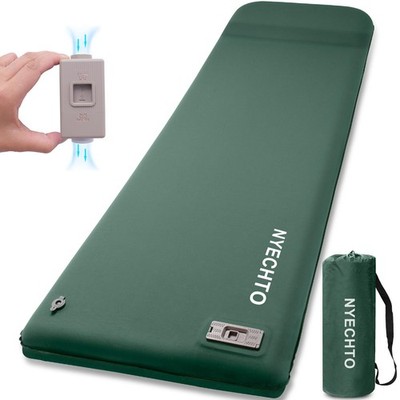 Sleeping Pad Self Inflating 3.14 Memory Foam Electric Pump Camping Ultra-Thick