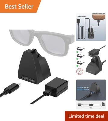 Compact Charging Stand & Cable for Wayfarer, Headliner & Skyler Smart Glasses
