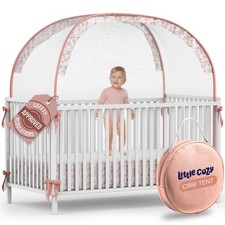 Crib Tent to Keep Baby from Climbing Out Pop Up Crib Net Canopy with Strong...