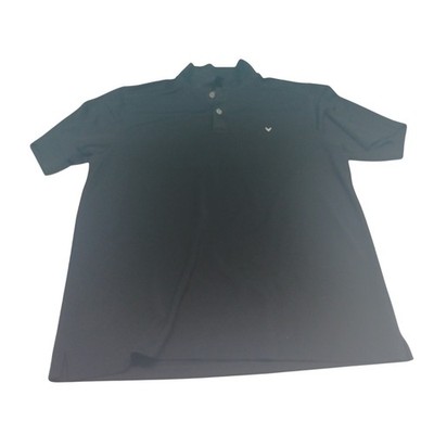 Callaway Golf Polo Shirt Mens Large Black Short Sleeve Performance Dry Fit