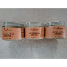 3pk SheaMoisture Coconut Hibiscus Curl Enhancing Smoothie 12oz Hair Cream Jar