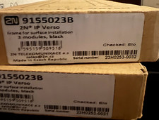2N IP Verso Surface Mount Frame for 3 Modules Black 9155023B
