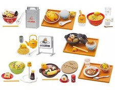 Gudetama Sanrio Candy Y Trading Set 8 Types "Shokudo" Miniature Figures Used