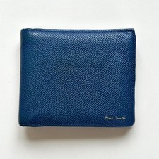 Paul Smith Bifold Wallet Blue Leather