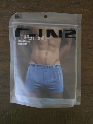 C-IN2 Men's Super Bright Beau Blue Charcoal Boxer Short Large
