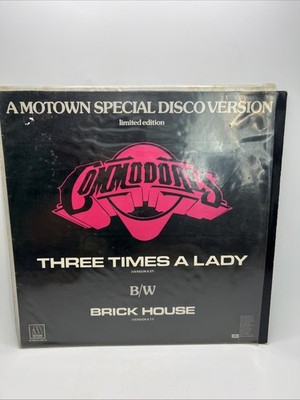 Commodores - Three Times A Lady / Brick House 12'' Vinyl Maxi Holland Very Rare