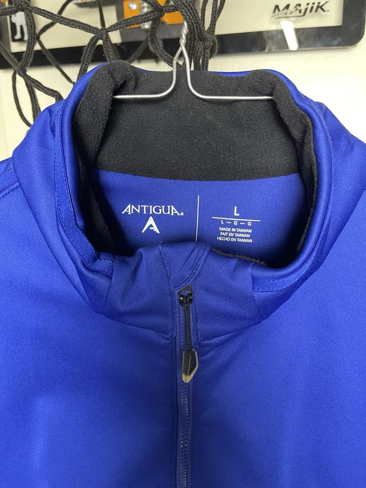 Chaqueta de golf Pebble Beach 1919 para hombre L azul con cremallera bordada Antigua Foto 3 de 4